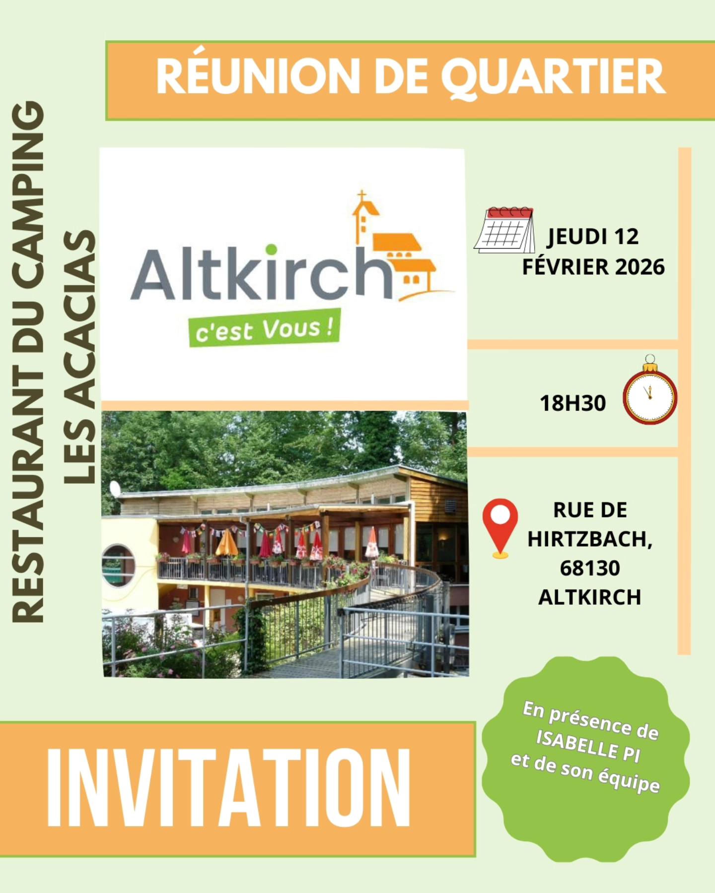 Réunions de quartier